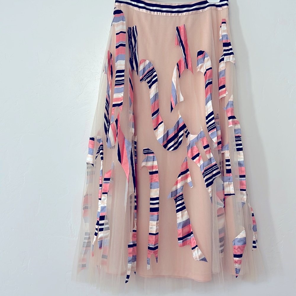 Anthropologie Tulle Skirt light pink size small